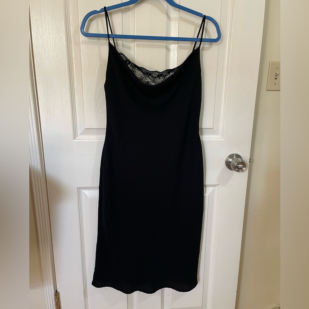 Vintage black slip dress